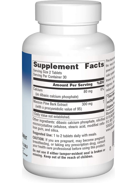 Planetary Herbals, Pine Bark Extract Full Spectrum 150mg, 60 ct