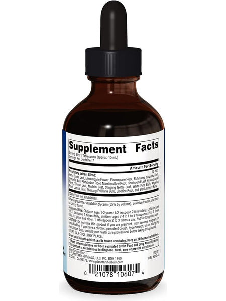 Planetary Herbals, Dr. Tierra's Wild Cherry Bark Syrup for Kids, 4 oz