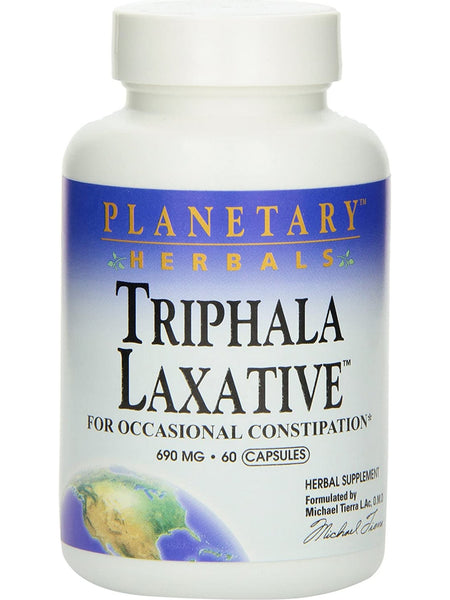 Planetary Herbals, Triphala Laxative 690 mg, 60 Capsules