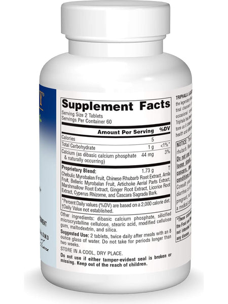 Planetary Herbals, Triphala Laxative, 120 ct