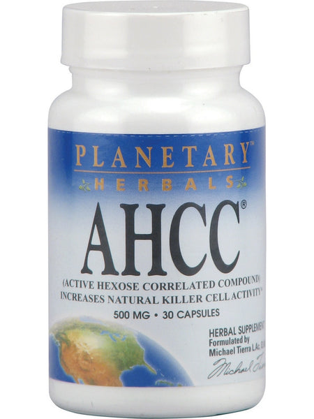 Planetary Herbals, AHCC® 500 mg, 30 Capsules
