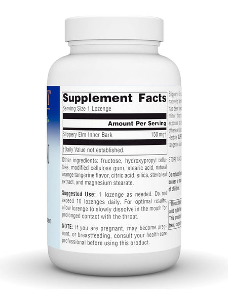 Planetary Herbals, Slippery Elm Lozenges Tangerine Flavor, 200 lozenges