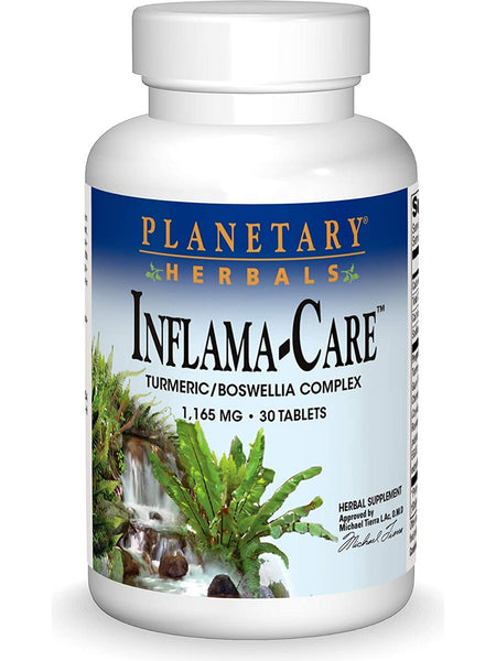Planetary Herbals, Inflama-Care™ 1165 mg, 30 Tablets
