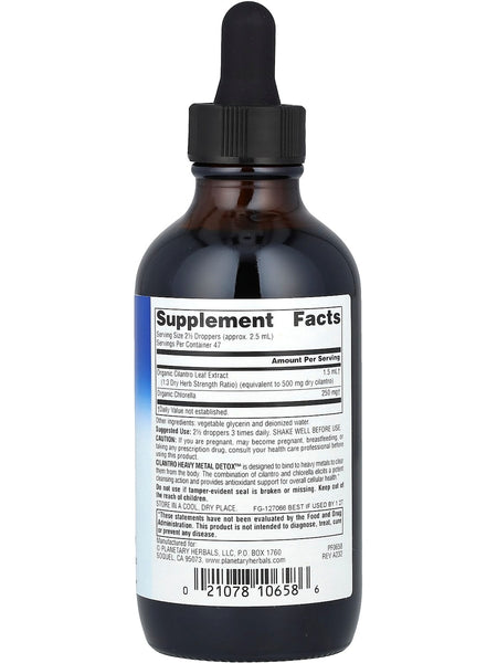 Planetary Herbals, Cilantro Heavy Metal Detox with Chlorella, 4 fl oz