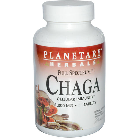 Planetary Herbals, Chaga Full Spectrum 1000mg, 120 ct