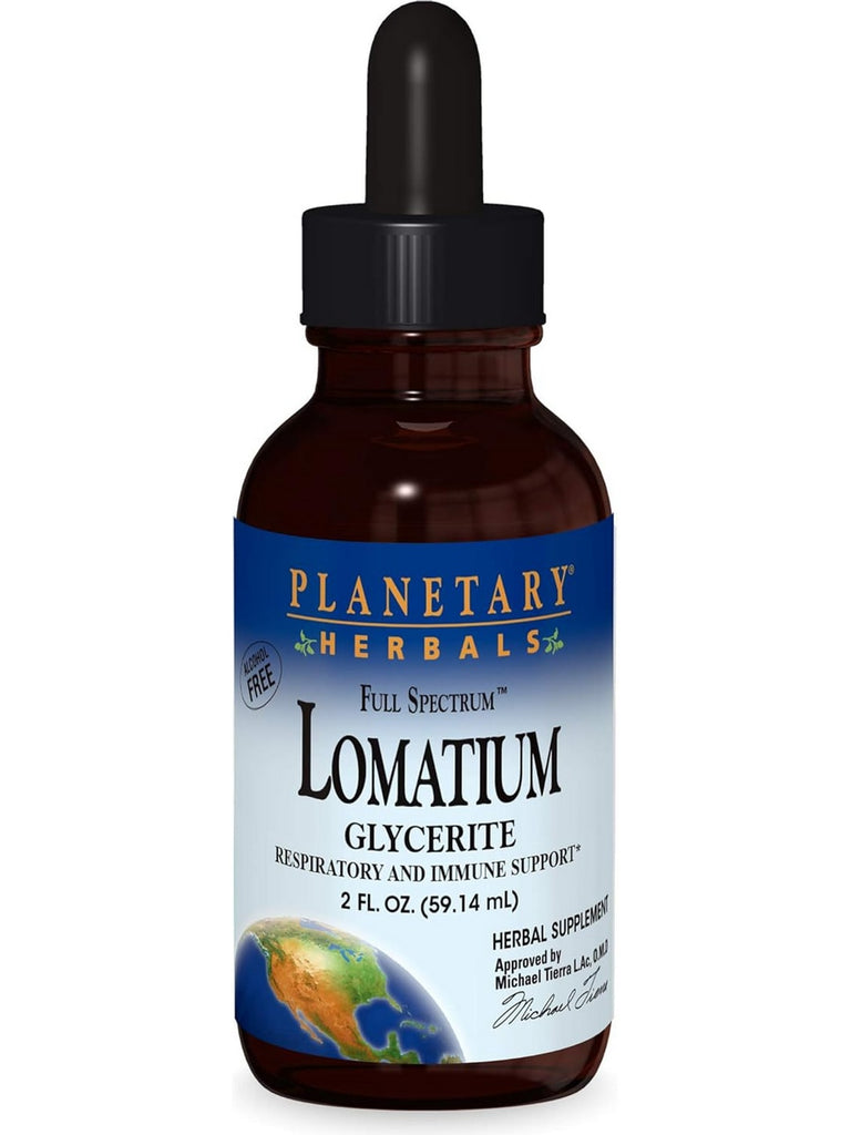 Planetary Herbals, Lomatium Full Spectrum Glycerite, 2 oz