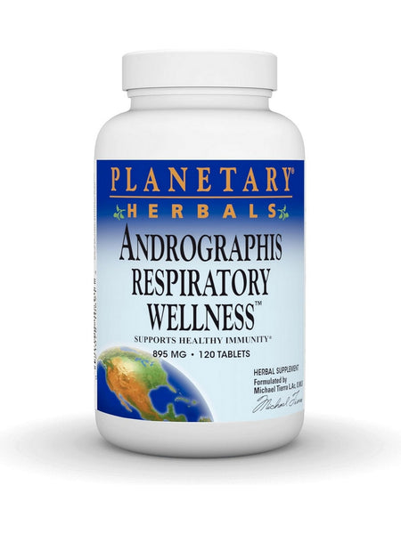 Planetary Herbals, Andrographis Respiratory Wellness™ 895 mg, 120 Tablets