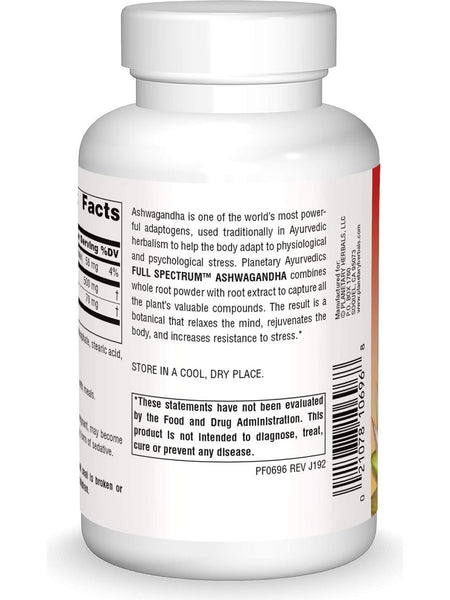 Planetary Ayurvedics, Ashwagandha Full Spectrum 570mg, 120 ct