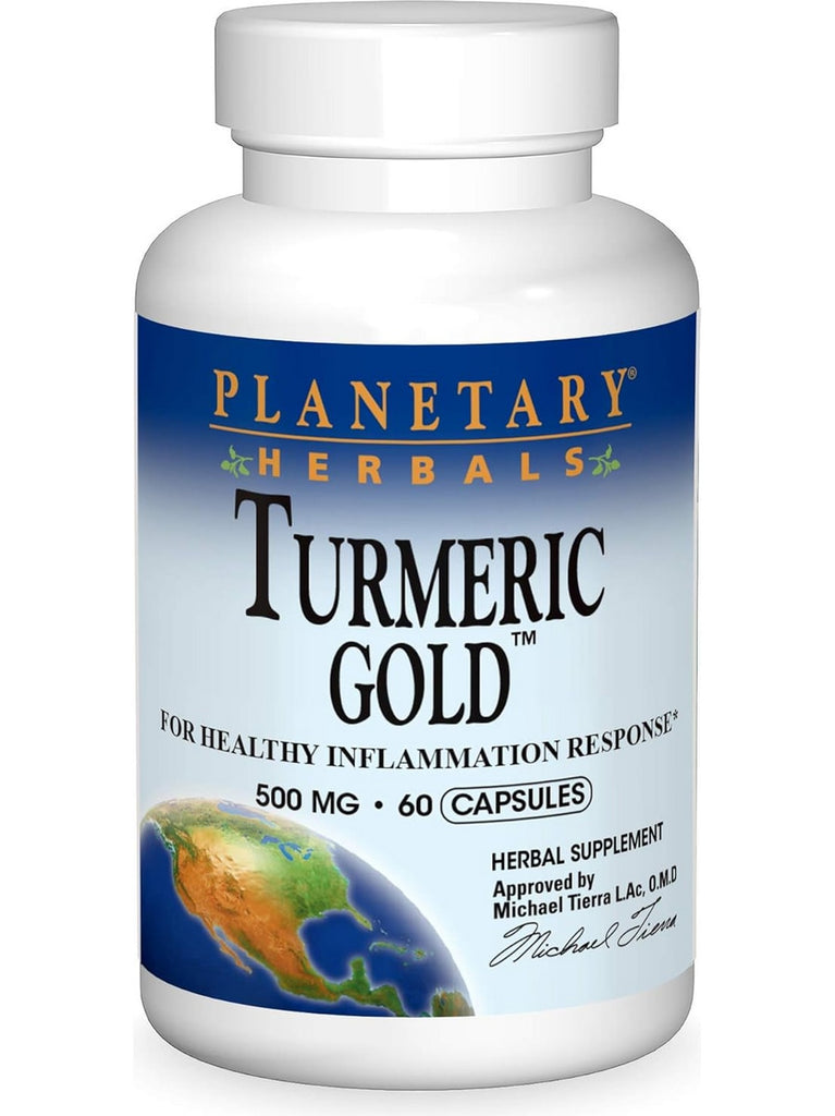 Planetary Herbals, Turmeric Gold 500mg, 60 ct