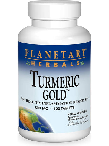 Planetary Herbals, Turmeric Gold™ 500 mg, 120 Tablets