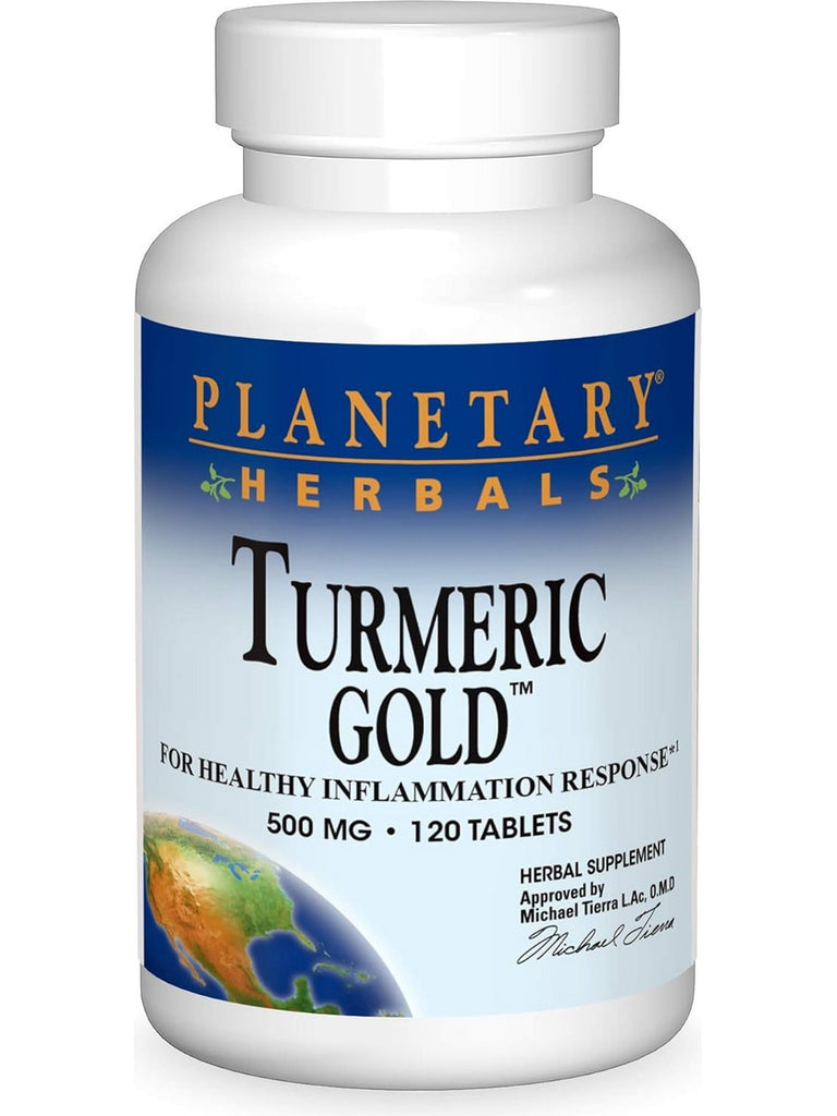 Planetary Herbals, Turmeric Gold 500mg, 120 ct