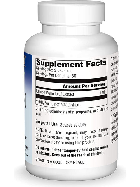Planetary Herbals, Lemon Balm, Full Spectrum 500 mg, 120 Capsules