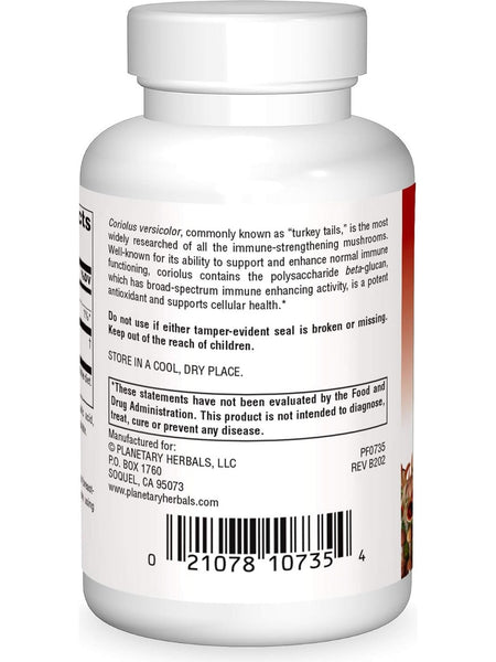 Planetary Herbals, Coriolus, Full Spectrum 1000 mg, 30 Tablets