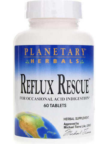 Planetary Herbals, Reflux Rescue™, 60 Tablets