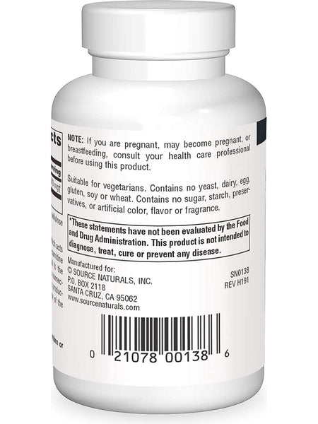 Source Naturals, L-Lysine, Free Form 500 mg, 50 tablets