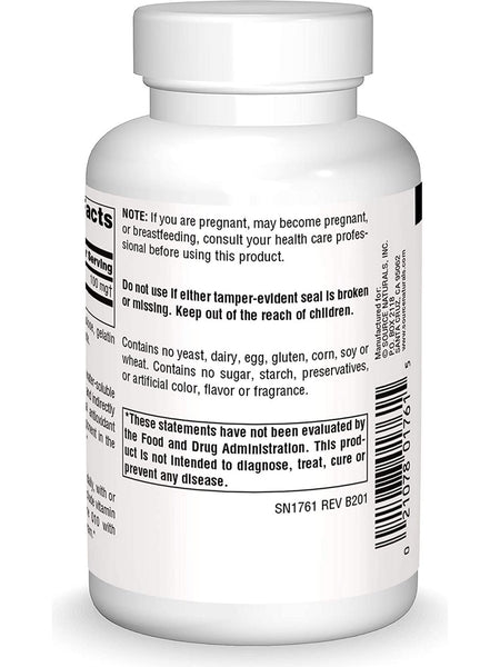 Source Naturals, Alpha Lipoic Acid 100 mg, 60 tablets