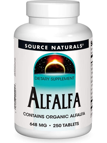 Source Naturals, Alfalfa 648 mg, 250 tablets