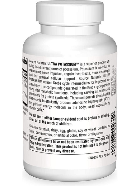 Source Naturals, Ultra Potassium™ 99 mg, 100 tablets