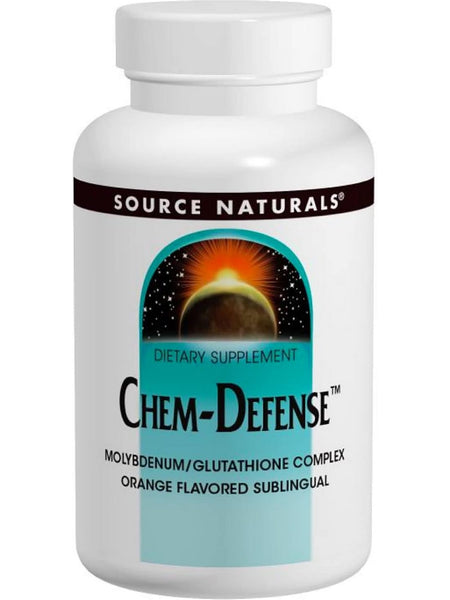 Source Naturals, Chem-Defense™ Molybdenum/Glutathione Complex, Orange, 45 lozenges