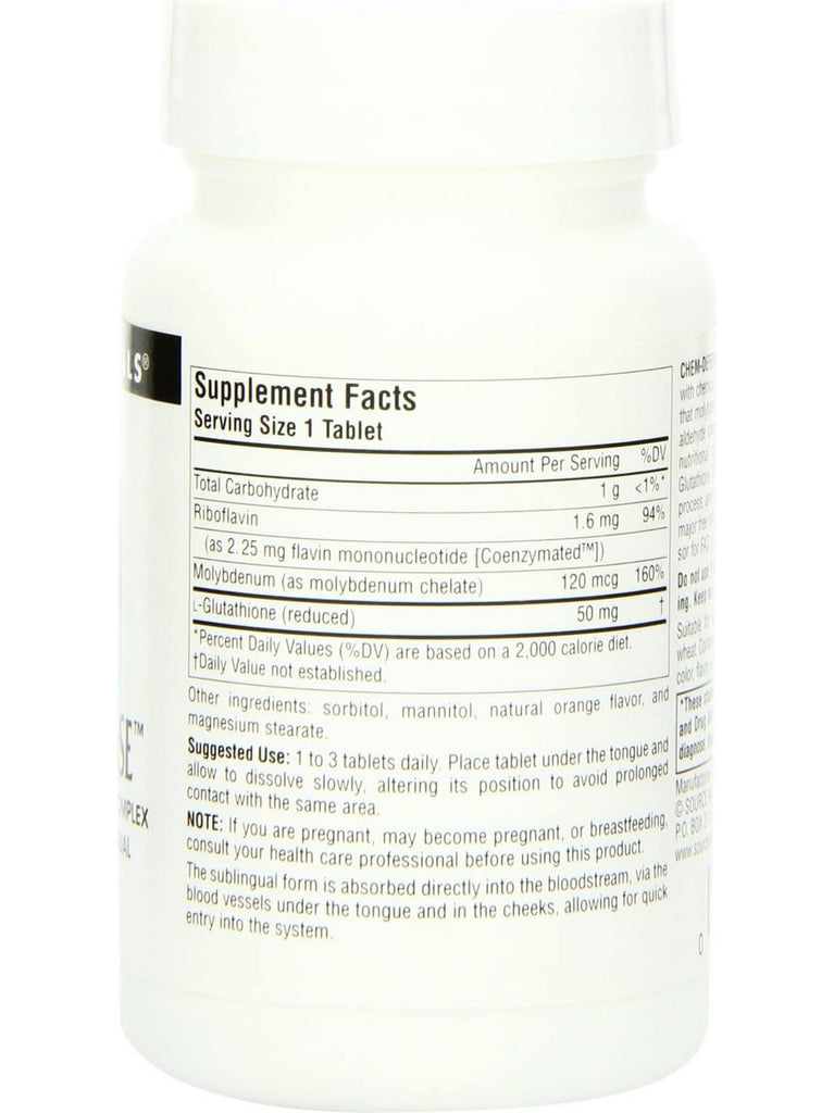 Source Naturals, Chem-Defense Molybdenum/Glutathione Complex, Orange, 45 lozenges Source Naturals, Chem-Defense Molybdenum/Glutathione Complex, Orange, 45 lozenges