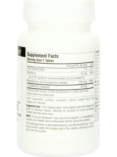 Source Naturals, Chem-Defense™ Molybdenum/Glutathione Complex, Orange, 45 lozenges