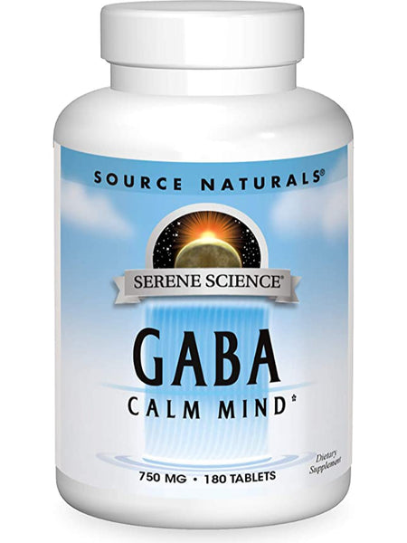Serene Science® GABA Calm Mind, 750mg, 180 tabs