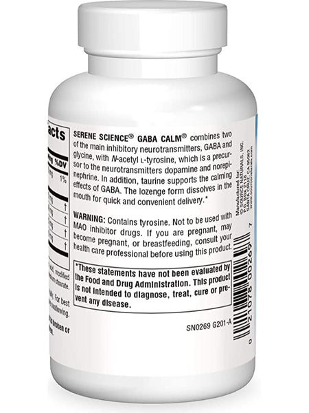 Source Naturals, Serene Science® GABA Calm Mind Orange, 120 lozenges