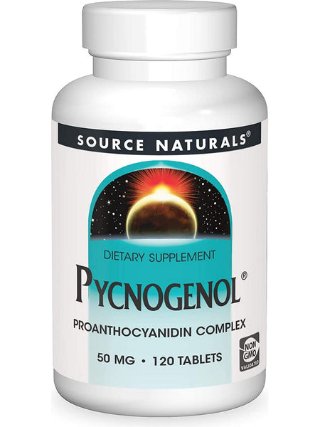 Source Naturals, Pycnogenol® Proanthocyanidin Complex 50 mg, 120 tablets