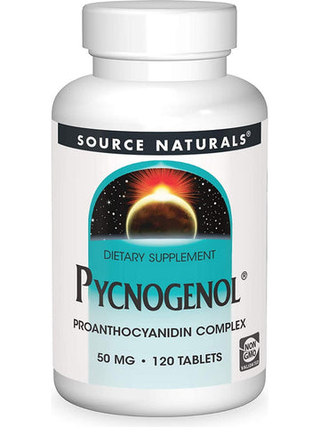 Source Naturals, Pycnogenol® Proanthocyanidin Complex 50 mg, 120 tablets