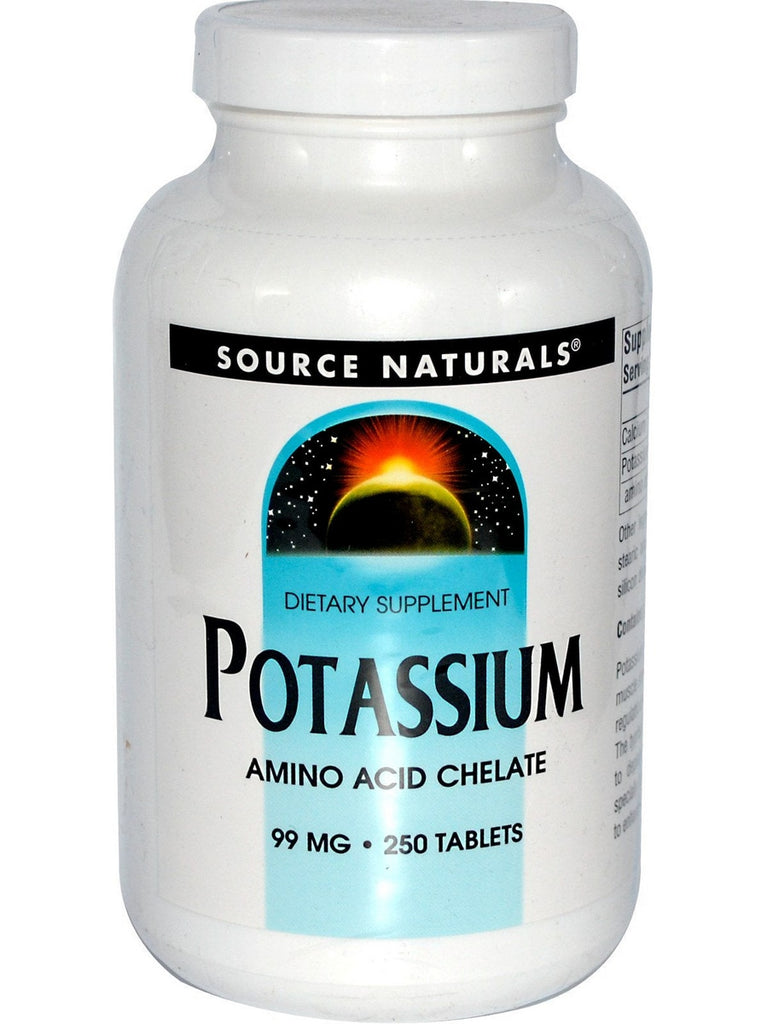 Source Naturals, Potassium 99 mg, 250 tablets