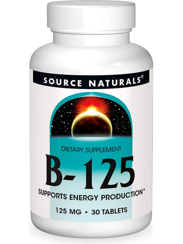 Source Naturals, Vitamin B-125, 125 mg, 30 tablets