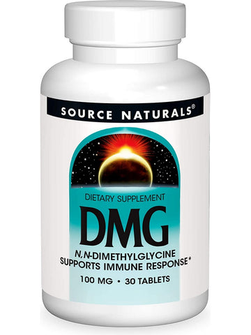 Source Naturals, DMG N,N-Dimethylglycine 100 mg, 30 tablets