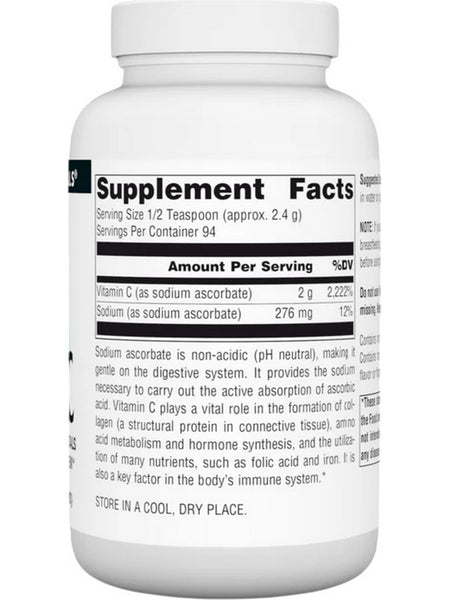 Source Naturals, Vitamin C, Sodium Ascorbate Crystals, 8 oz