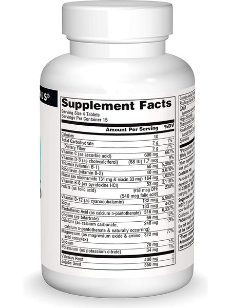 Source Naturals, Hi-Stress B&C™ with Herbs, 60 tablets