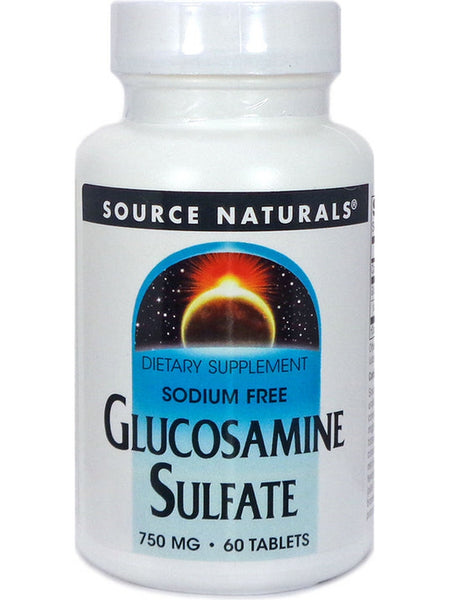 Source Naturals, Glucosamine Sulfate Sodium-Free 750 mg, 60 tablets