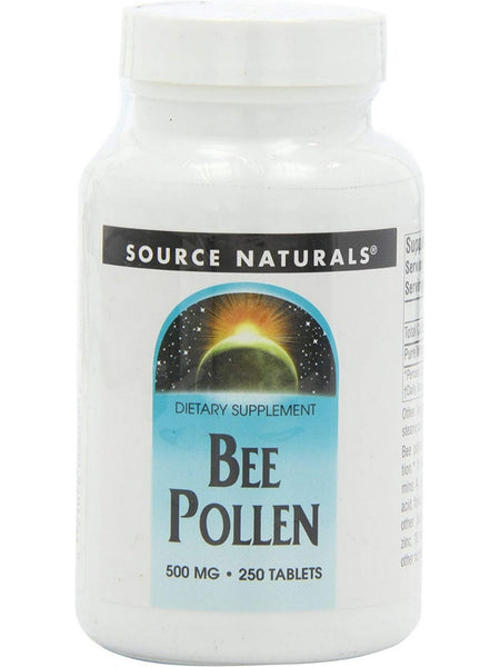 Source Naturals, Bee Pollen 500 mg, 250 tablets
