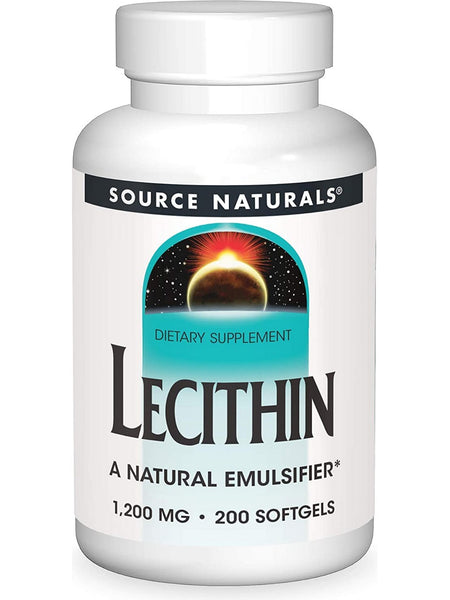 Source Naturals, Lecithin 1200 mg, 200 softgels