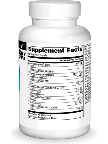 Source Naturals, Essential Enzymes® 500 mg, 60 capsules