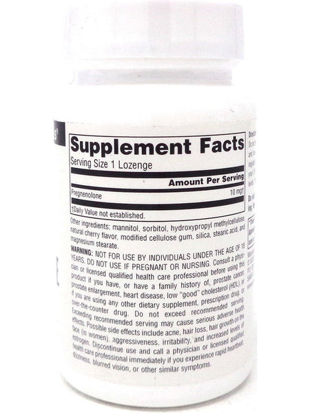 Source Naturals, Pregnenolone 10 mg, Cherry, 60 lozenges