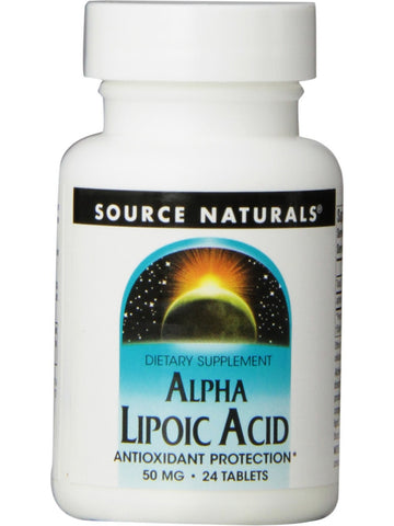 Source Naturals, Alpha Lipoic Acid 50 mg, 24 tablets