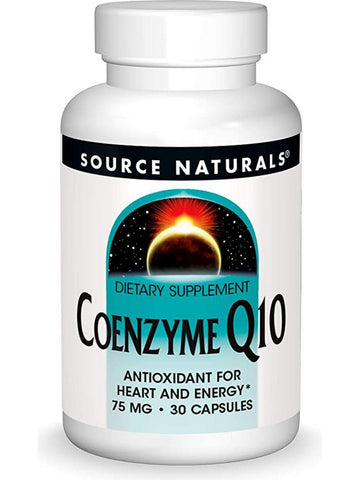 Source Naturals, Coenzyme Q10 75 mg, 30 capsules