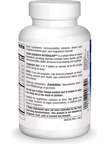 Source Naturals, Sleep Science® NutraSleep™, 100 tablets