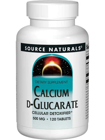 Source Naturals, Calcium D-Glucarate 500 mg, 120 tablets