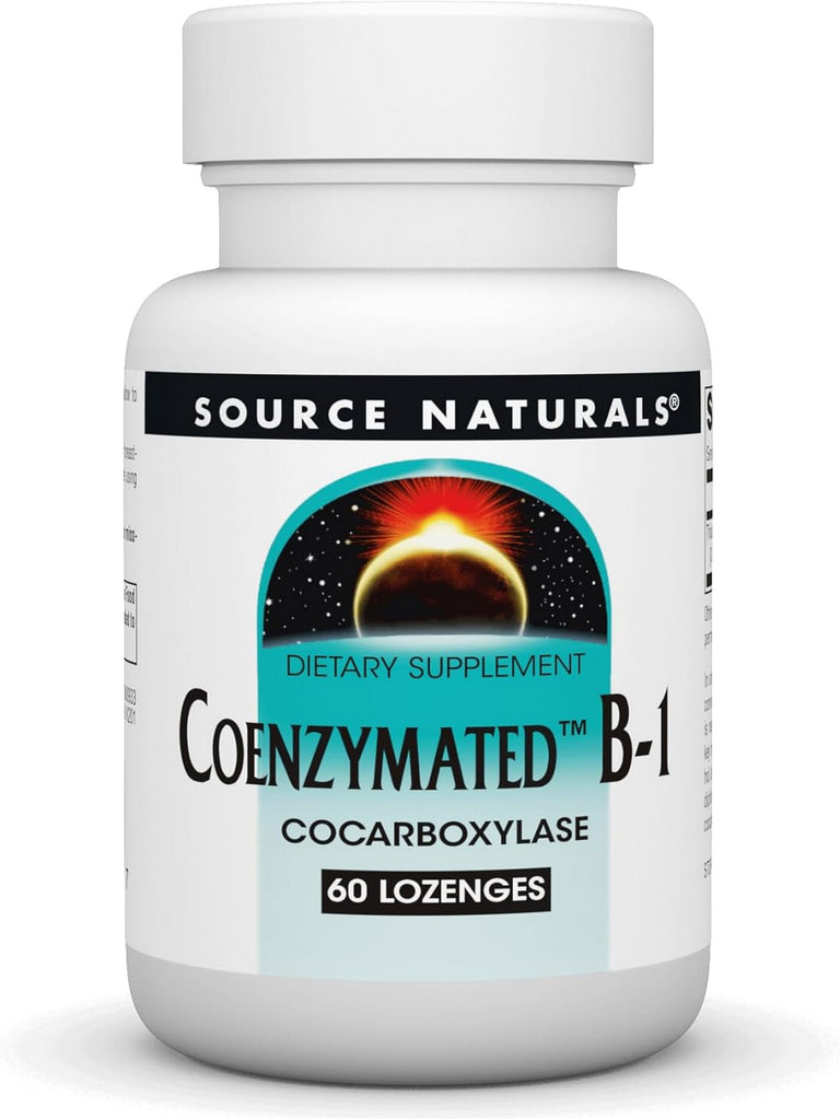 Source Naturals, Coenzymated Vitamin B-1, 13 mg, 60 Lozenges