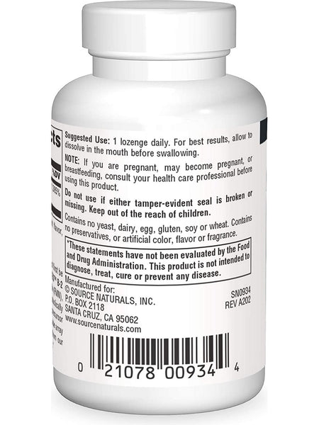 Source Naturals, Coenzymated™ B-2 FMN (Flavin Mononucleotide) 25 mg, Peppermint, 30 lozenges