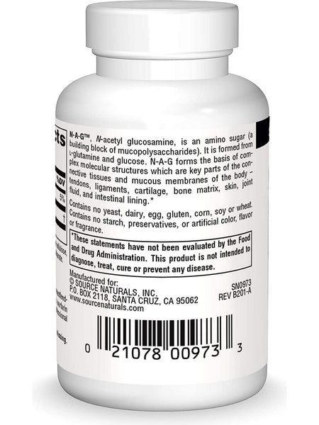 Source Naturals, N-A-G™ N-Acetyl Glucosamine 250 mg, 60 tablets