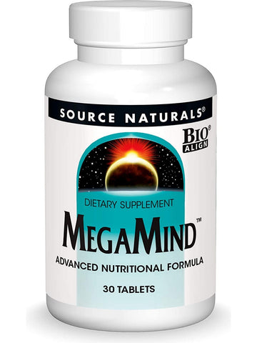 Source Naturals, MegaMind™ Advanced Nutritional Formula, 30 tablets