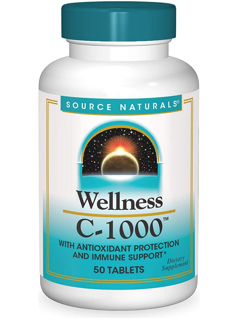 Source Naturals, Wellness C 1000, 50 tablets