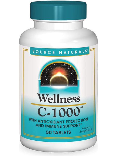 Source Naturals, Wellness C 1000, 50 tablets