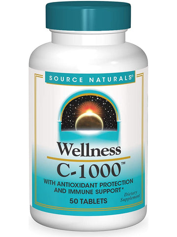 Source Naturals, Wellness C 1000, 50 tablets